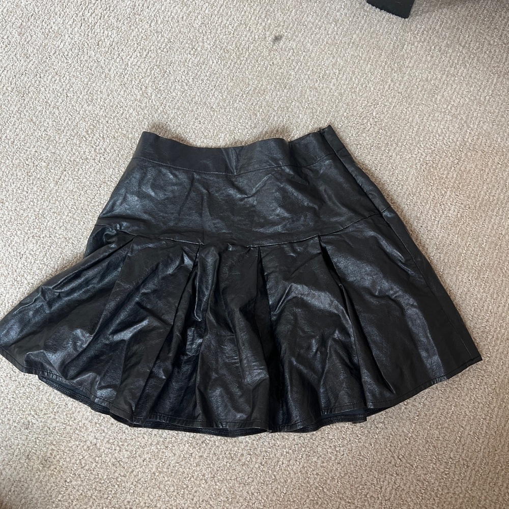 Black Leather Skirt